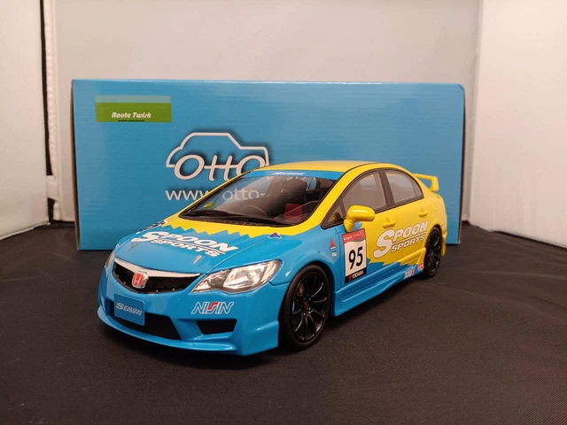 OTTO 1/18 HONDA Civic FD2 Spoon Sports (OTM012RT) Blue x Yellow 