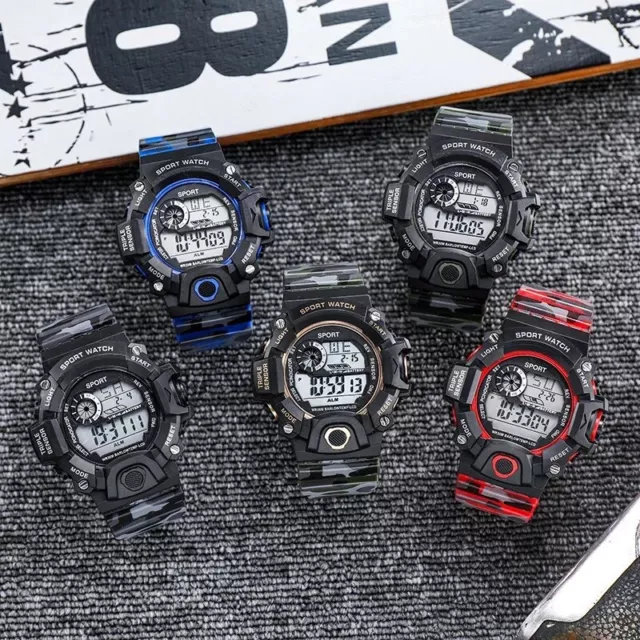 Mens Watches Military Army Digital Sports Watch Shockproof Stopwatch Alarm - UK