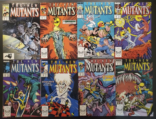 Lot of 8 New Mutants #63-70 Marvel Comics 1988 Copper Age DEAL!