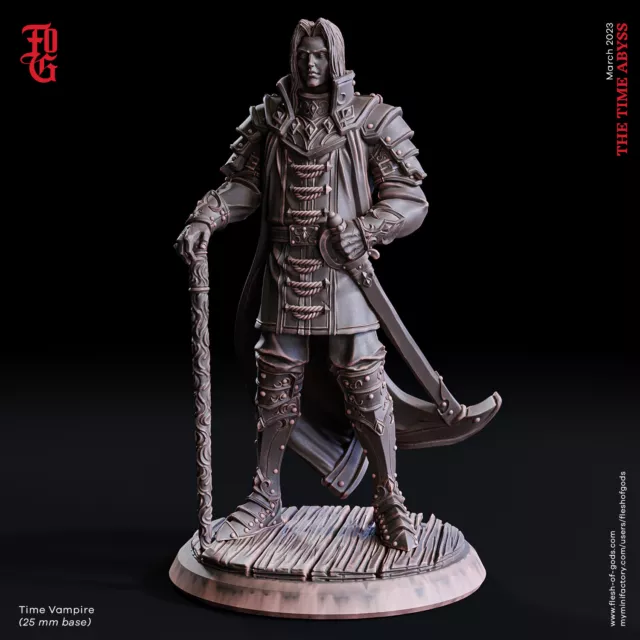 3D Printed - Resin - Time Vampire (Young) - Miniatures - Flesh Of Gods