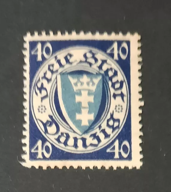 Danzig 40Pf FM Wappen im Oval 1924 Mi-Nr. 199 xa postfrisch, Beschreibung lesen!