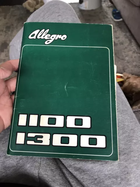austin allegro hand book 1100 1300 original