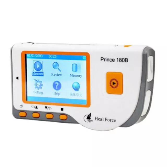 Heal Force Prince 180B Portable Handheld Easy ECG Monitor EKG Heart LCD Display