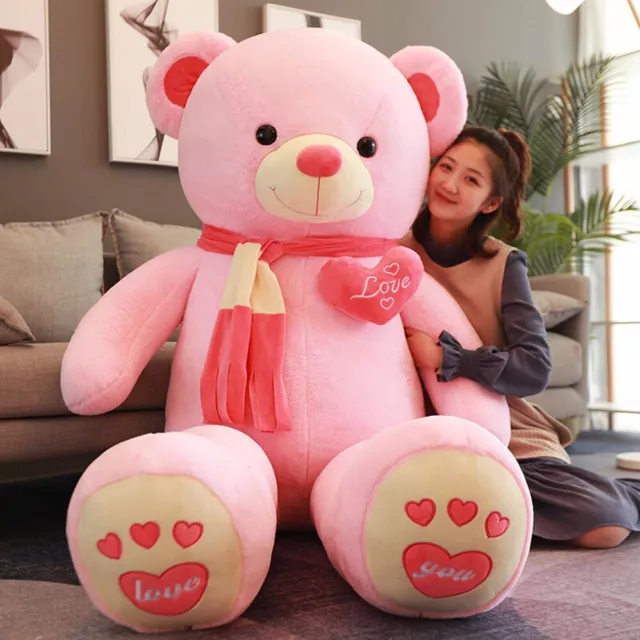 1.2m Teddy Bear Plush Toy Stuffed Animal Giant Doll Soft Gift for Girlfriend Hot 3