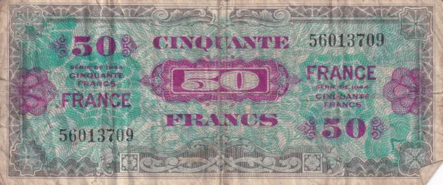 50 Francs - Impr. américaine (France) - 1945 - Sans série