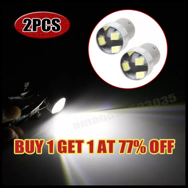 2PCS Car 1156 BA15S 382 P21W COB SMD LED 2W Turn Tail Backup Reverse Light Bulb