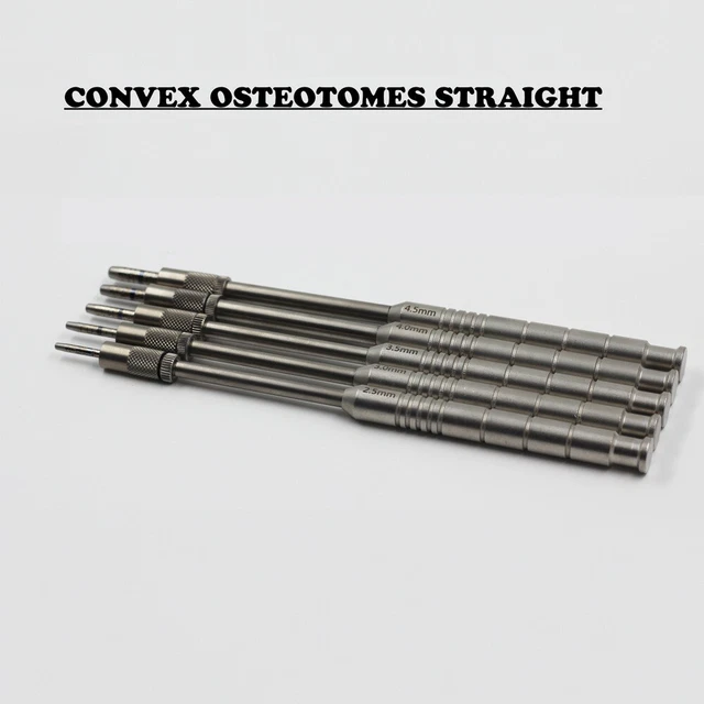 OSTEOTOMES CONVEX STRAIGHT with DOUBLE STOPPER