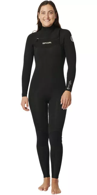 Rip Curl Womens Dawn Patrol Performance 5/3mm Chest Zip Wetsuit - Black