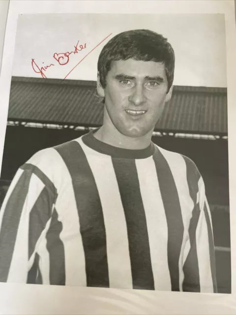 Jim Baxter Signed Picture A4 (V)