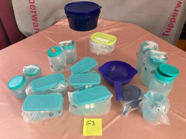 Tupperware Set xxl  NEU! Frühstück, Universal Behälter Set, Prima Klima, Türkis