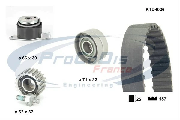 Kit De Distribution Procodis France KTD4036 – Remplacement Complet Moteur