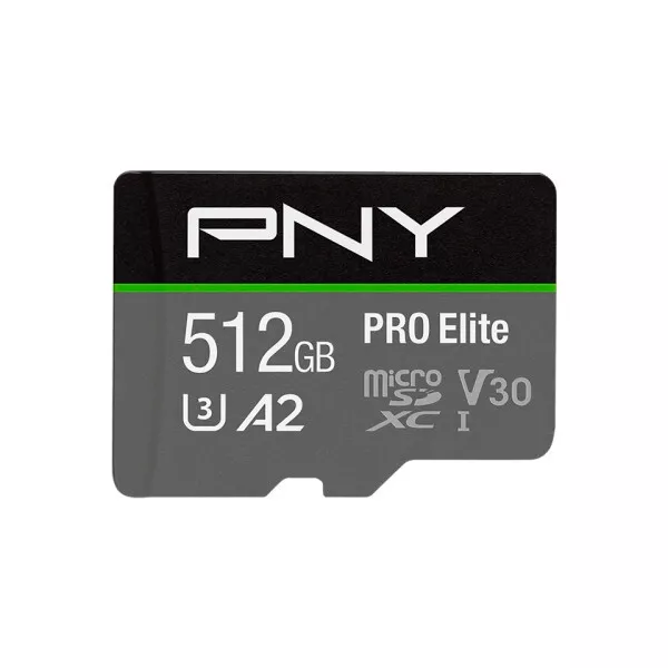 Tarjeta de memoria PNY PRO Elite microSDXC 512GB + Adaptador SD