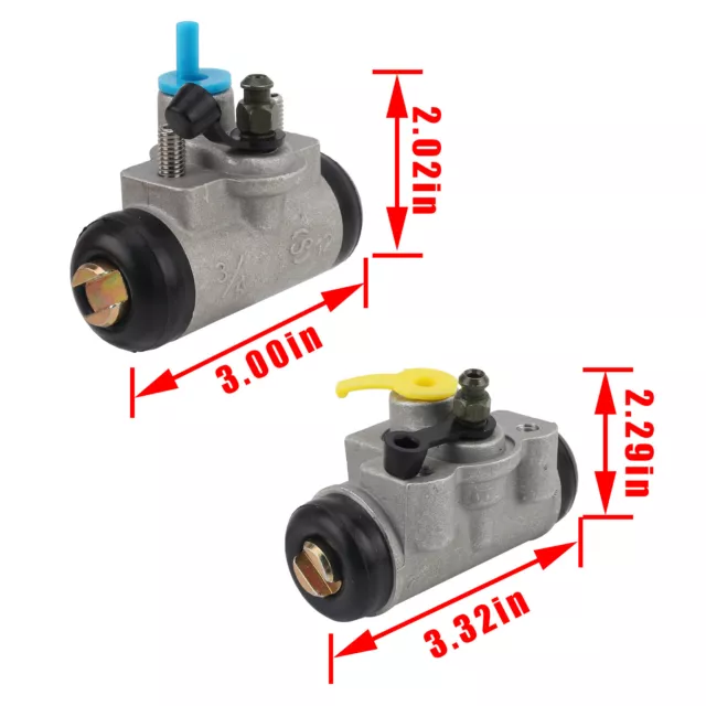 For KAWASAKI MULE FRONT AND REAR WHEEL BRAKE CYLINDER SET LT AND RT 2