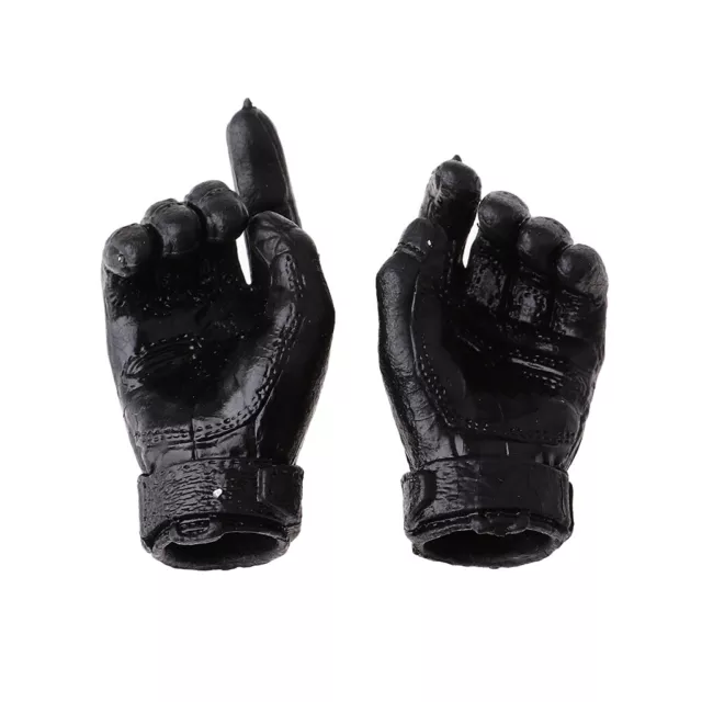 1/6th Scale Black Gloves for 12'' HT/DID/ /DML/TC Male Action Figure Body
