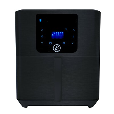 5,5L Friggitrice Senza Olio GOPLUS Friggitrice ad Aria Calda 38,5x34,5x30,5 cm Multifunzionale con LED Touch Screen Nero 
