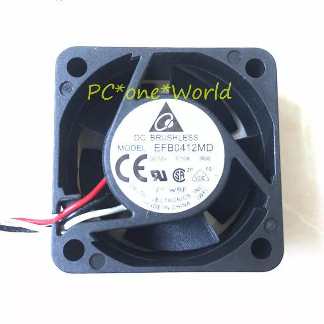 DELTA EFB0412MD-R00 Chipset Cooling Cooler Fan 12V 0.10A 40x40x20mm 3-pin