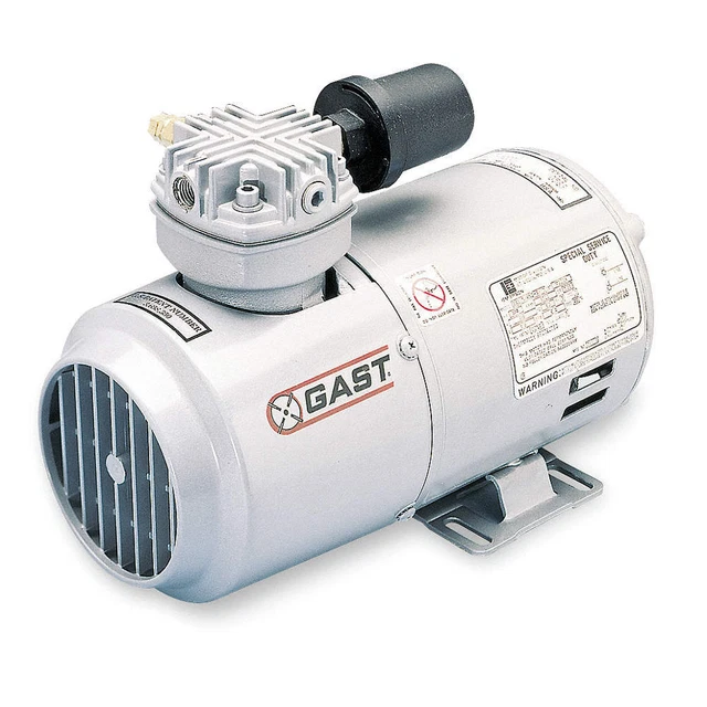 GAST 1LAA-251-M100X Piston Air Comp/Vacuum Pump,0.166 hp