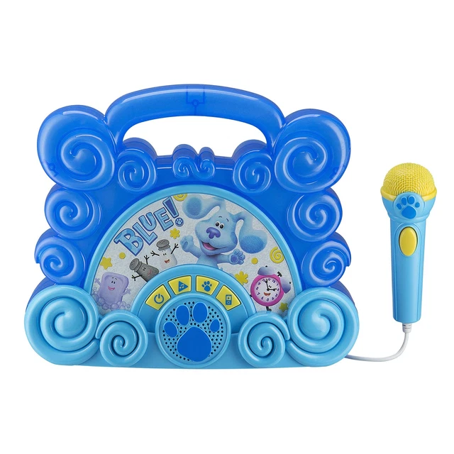 EKIDS BLUES CLUES Toy Sing Along Boombox for Kids, Musical Toy for