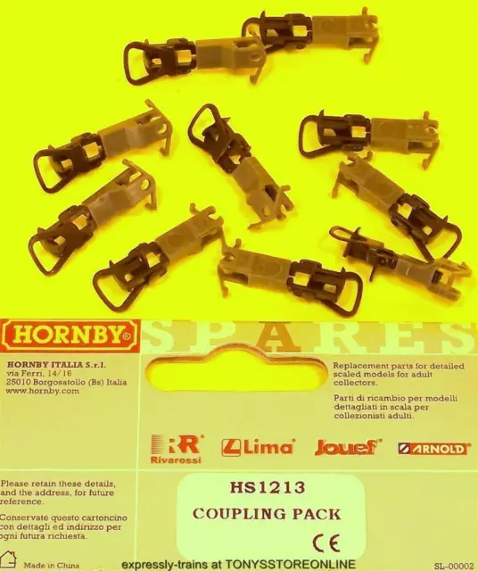 hornby international ho spares hs1213 1x coupling pack suits jouef hj2005/10/27