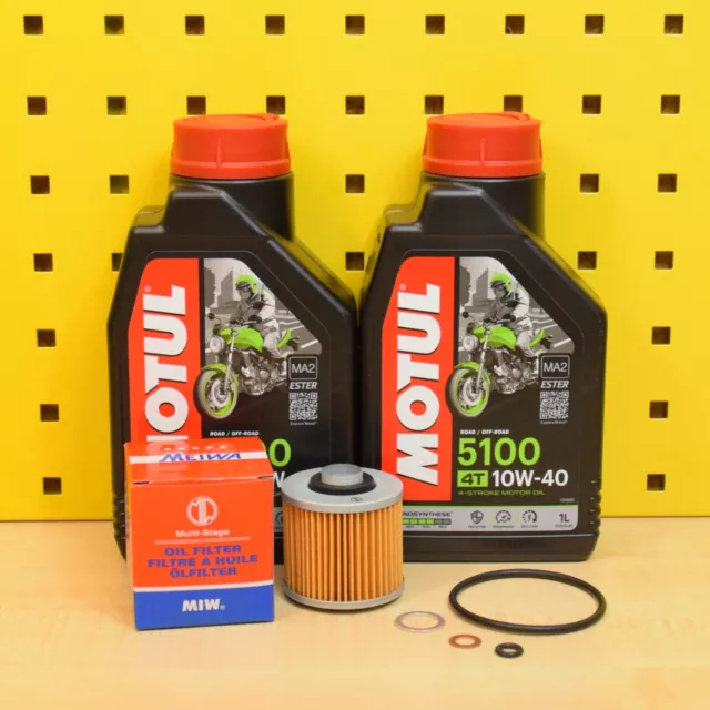 Yamaha YFM 700 R Raptor Da 06 Set Olio meiwa Filtro Guarnizioni Motul 5100 10w40