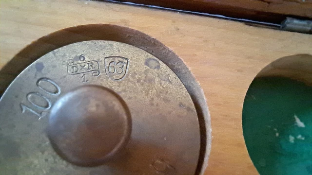 Apothekergewicht Feingewicht Schatulle 8