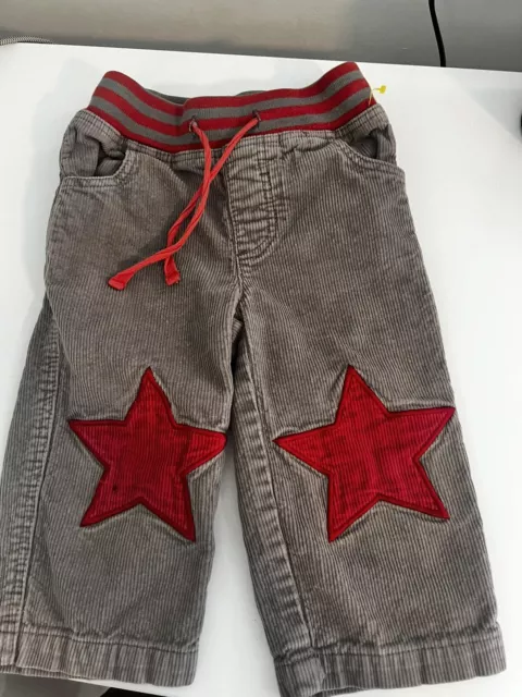 Baby Boy's MINI BODEN Size 12-18 Months Star Corduroy Pants