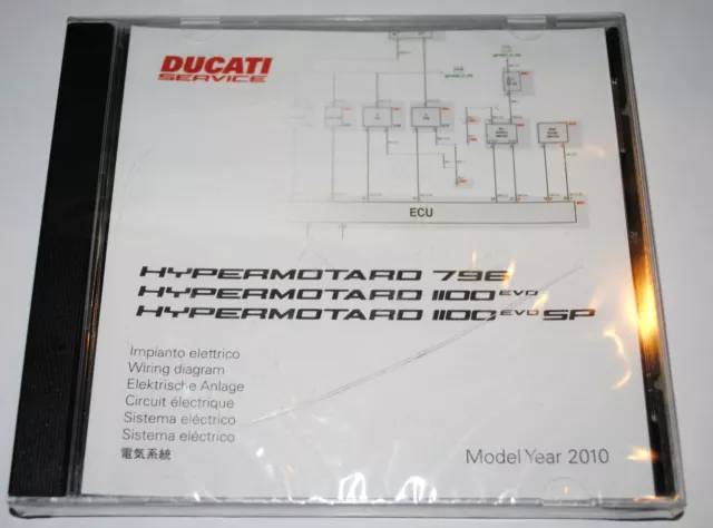 schéma circuit électrique sur CD Ducati HYPERMOTARD 796 1100 EVO / EVO SP 2010