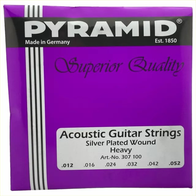 Pyramid Silver Plated Steel 012-052 | Akustik-Western-Gitarren-Saiten | 307 100