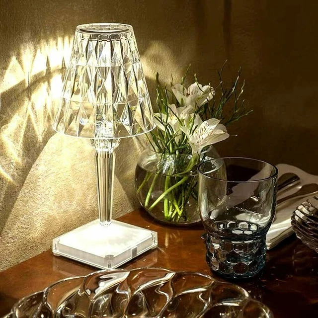 Lampada Da Tavolo Led Ricaricabile Senza Filo Controllo Touch Bar Pub Casa Hotel