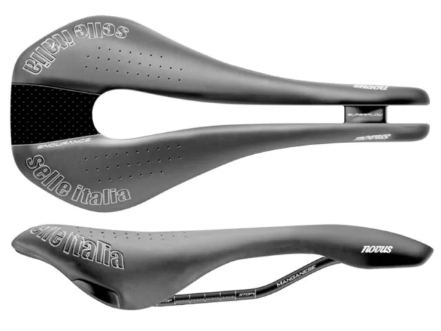 Selle Italia Novus SuperFlow Endurance TM Saddle - Large - Black