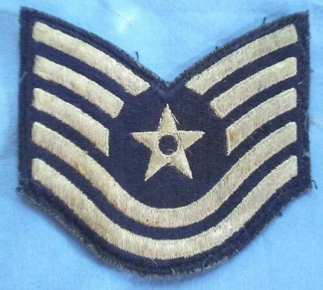 VINTAGE US ARMY Air Force Technical Sergeant Insignia Arm Patch ...