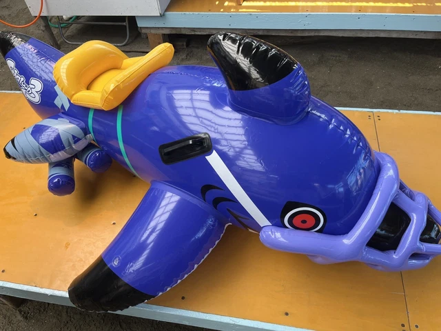 Splatoon Inflatable Shark SPLATOON 3 SHARK Ride Float Beach Pool 110×154×66cm Nintendo Japan ...