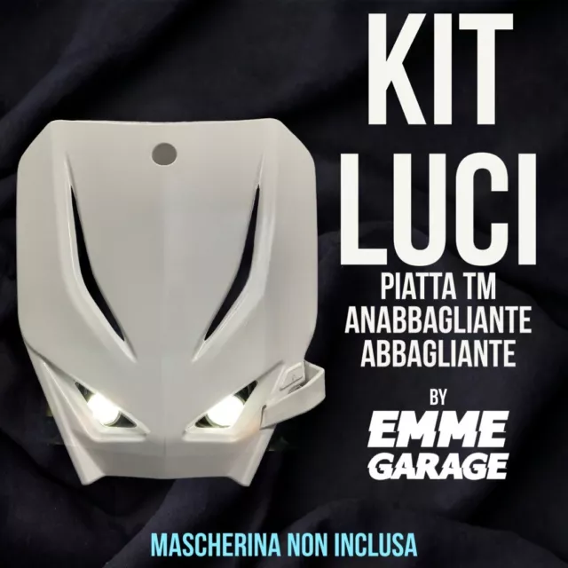 Kit Luci TM Racing x Mascherina Piatta Anabbagliante + Abbagliante Plug And Play