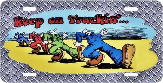 "Keep on Truckin" License Plate