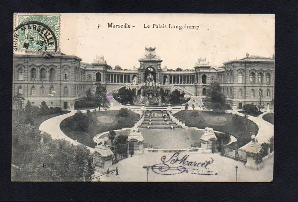Cpa Marseille - Le Palais Longchamp