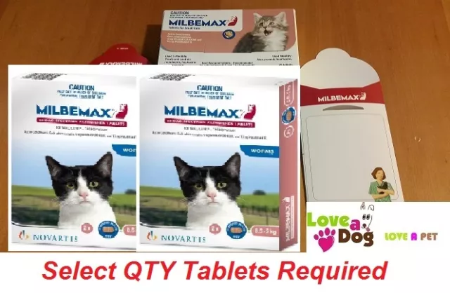 Milbemax Cat Worming Tablets For Small Cats and Kittens between 0.5 and 2 kg