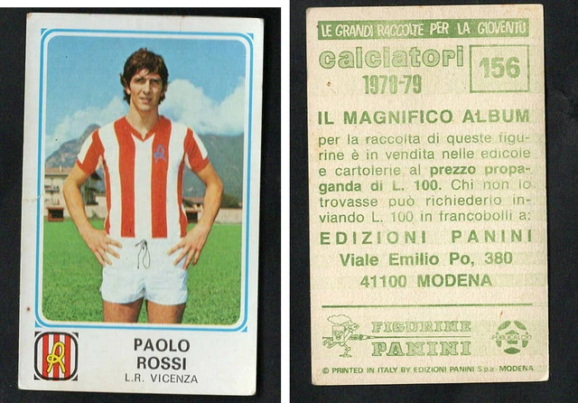 PANINI CALCIATORI 1978/79 Fiorentina Tendi N 95 Con Velina Originale
