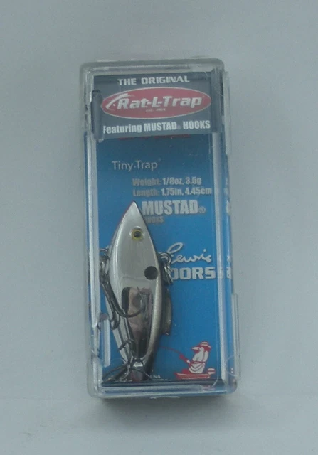 BILL LEWIS TT25 Rat-L-Trap Tiny Trap Rattle Trap 1/8 Oz Couleur Argent ...