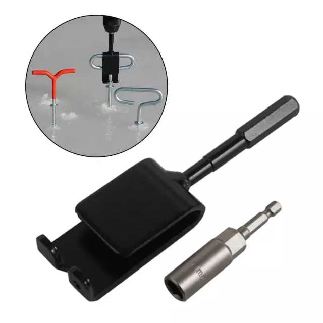Ice Anchor Power Drill Adapter with Impact Socket for Tent Nails Drilling