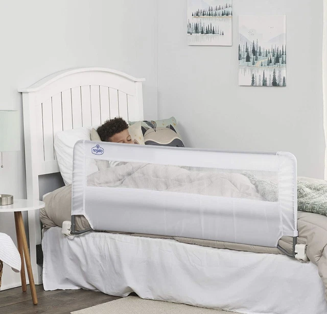 Regalo Swing Down 54" Extra Long Bed Rail Guard Reinforced Anchor Safety System