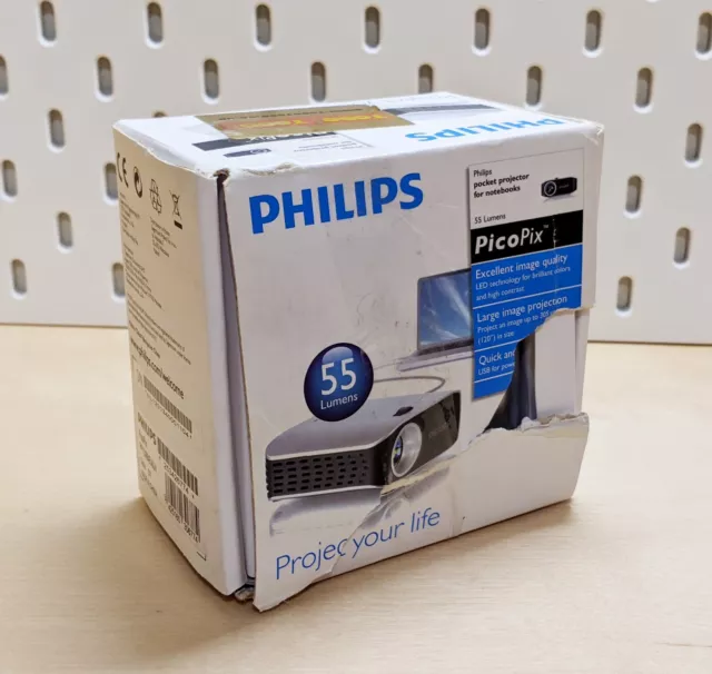 Philips PicoPix PPX2055 LED Taschenprojektor für Notebooks 55 Lumen