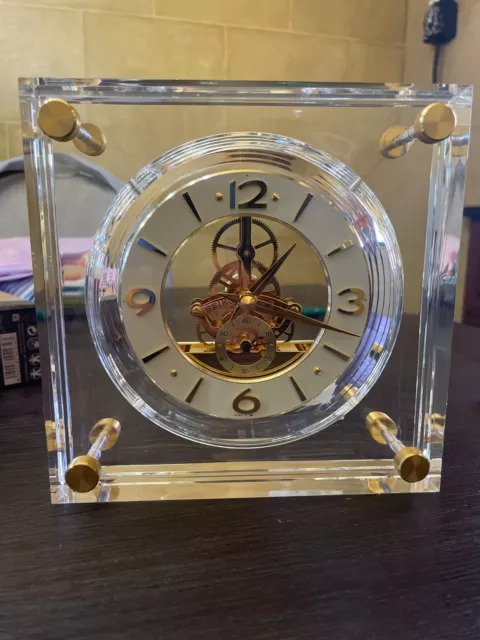 Seiko Vintage Gold  Clock Brand New with tags!