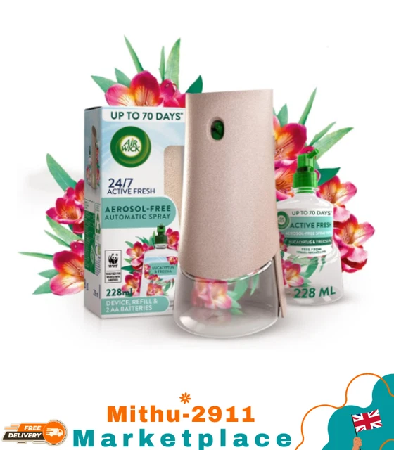 AIR WICK AEROSOLFREE Automatic Air Freshener Spray Kit 24x7 Active
