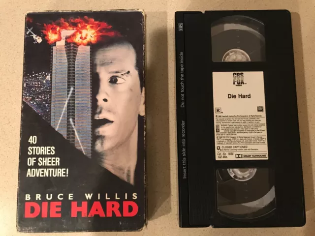 Die Hard Vhs 1989 Cbs Fox Bruce Willis Alan Rickman Bonnie