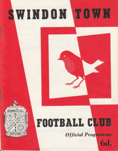 SWINDON v MILLWALL 1965/66 DIVISION 3