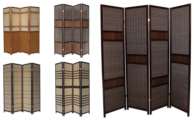 LUXURY Wood Panel Folding Room Divider Privacy Screen. High Quality Heavy Weight