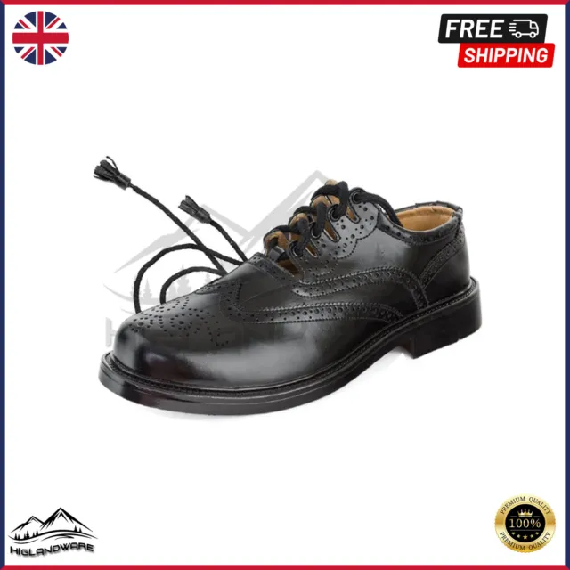 HW Ghillie Brogues Scottish Kilt Shoes Leather UK Sizes 7-12