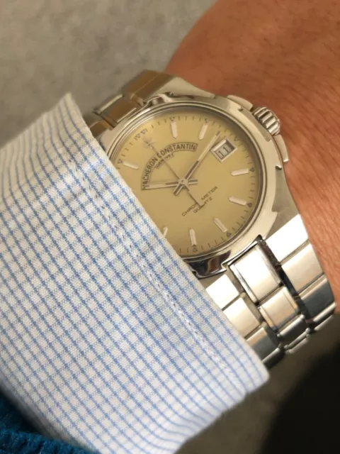 Vacheron Constantin Overseas Salmon Sigma Dial+ Extra white beige dial.