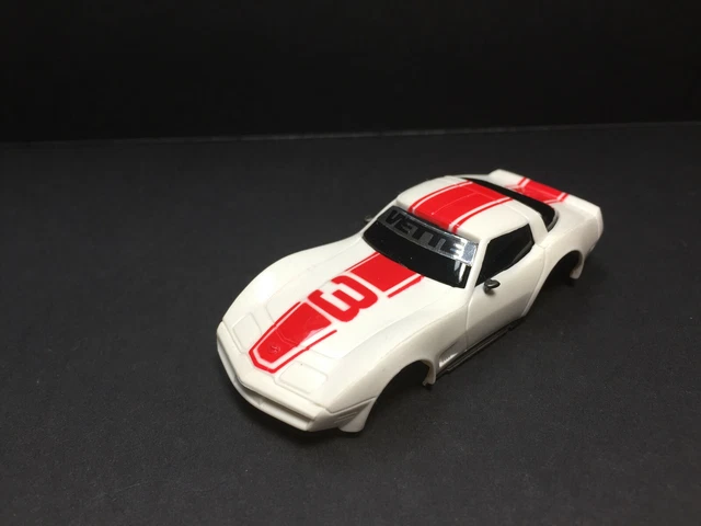 TYCO NOS CORVETTE Body White/Red #3   ~ BRAND NEW ~  UNUSED ~ SUPER CLEAN