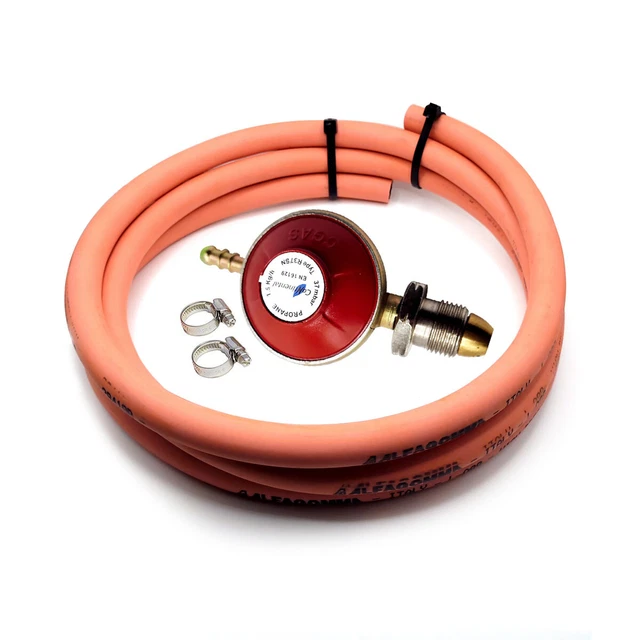 Régulateur De Gaz Propane 37 Mbar – Débit 1,5 Kg/h, Raccord POL, Compatible Bouteilles Calor Et Flogas (barbecue, Chauffage, Camping)